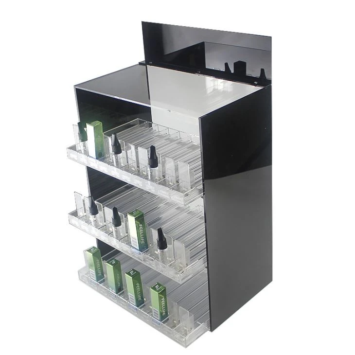E-cigarette E-liquid Dispenser Acrylic Cabinet And Nail Polish Display Cabinets